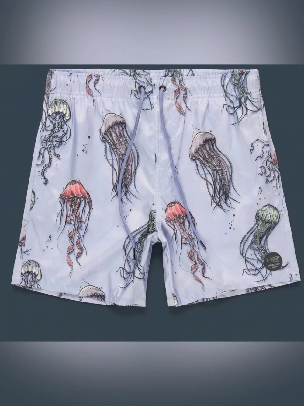 Psycho Tuna Jellyfish Swim Trunks Men’s XL Tropical Shorts